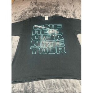 Chris Brown One Hell Of A Night Tour 2015 T-Shirt Unisex Adult XL Black Crew Nec
